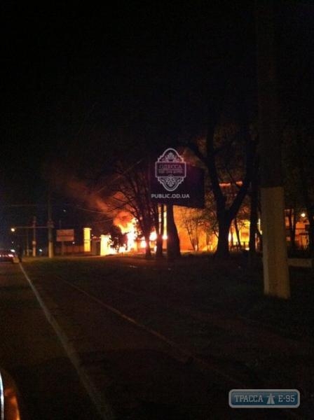 Очередное кафе сгорело в курортном районе Одессы