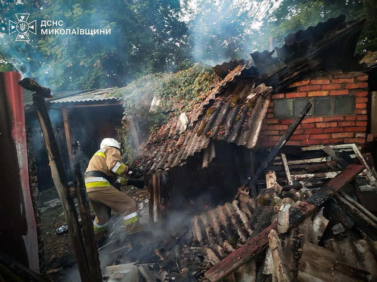 За сутки на Николаевщине ликвидировали 9 пожаров, пострадала женщина