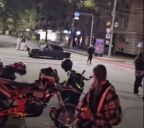 Дрифт в Николаеве: видео инцидента на Соборной