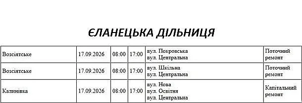 Массовые отключения света в Николаеве и области 17 сентября: проверьте свой адрес