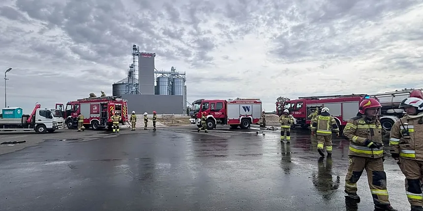 В Польше раздались мощные взрывы: на зерносушилке взорвались 10 газовых резервуаров