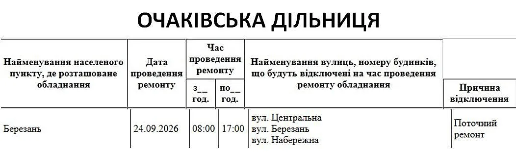 Николаев и область останутся без света: где 24 сентября будут отключения