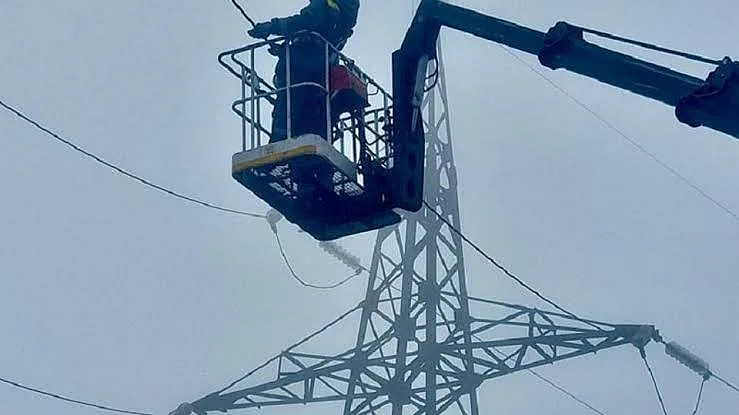 После утреннего удара в Николаевской области восстановили электроснабжение всех потребителей