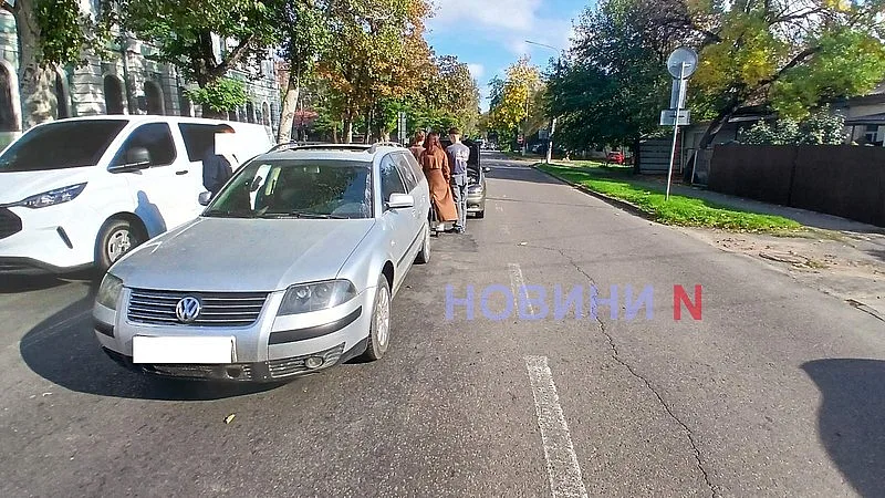 Lanos «догнал» Volkswagen в центре Николаева