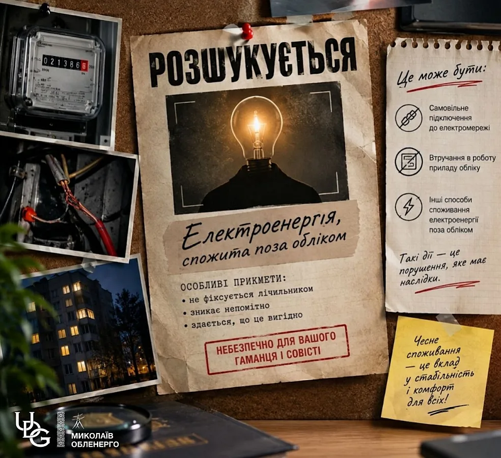 «Николаевоблэнерго» ищет нарушителей, которым могут начислить более миллиона гривен
