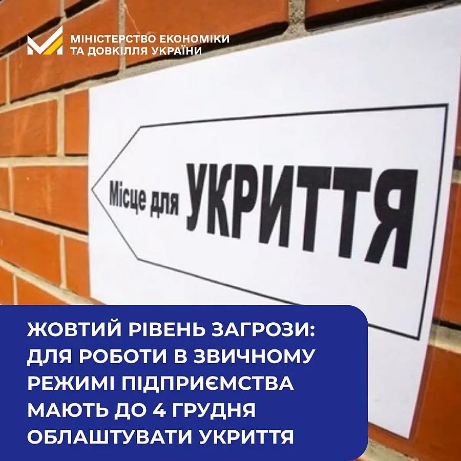 В Украине предприятия обязали оборудовать укрытия до 4 декабря: что изменилось для бизнеса