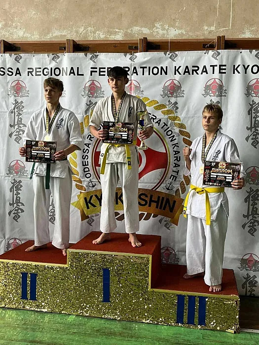 Спортсмены из Николаевщины получили медали на Кубке Одесской области по киокушинам каратэ
