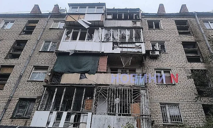 Последствия ударов по Николаеву. Фото из архива