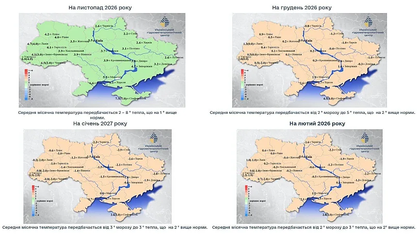 Зима в Украине может быть теплее нормы: что прогнозируют синоптики