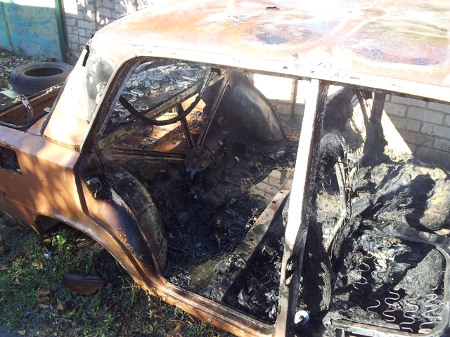 В Николаеве сгорел автомобиль