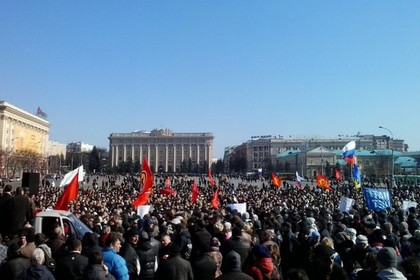 В Харькове прошел антифашистский марш 