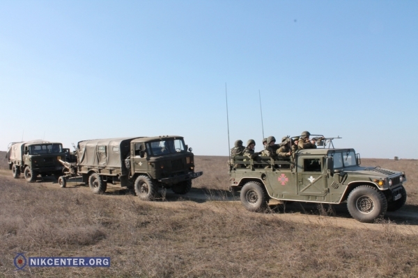 На полигоне под Николаевом проходят учения украинских военных. ФОТОРЕПОРТАЖ