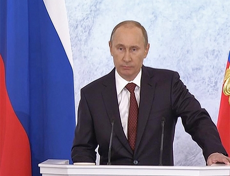Завтра Путин обратится к Федеральному собранию в связи с присоединением Крыма
