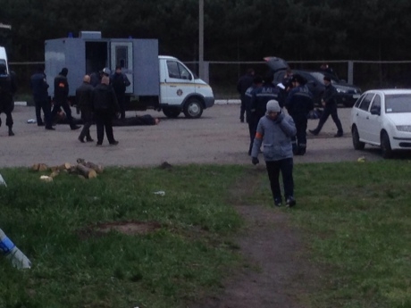Активисты автомайдана собщают об избиении их \"орлами  Авакова\"