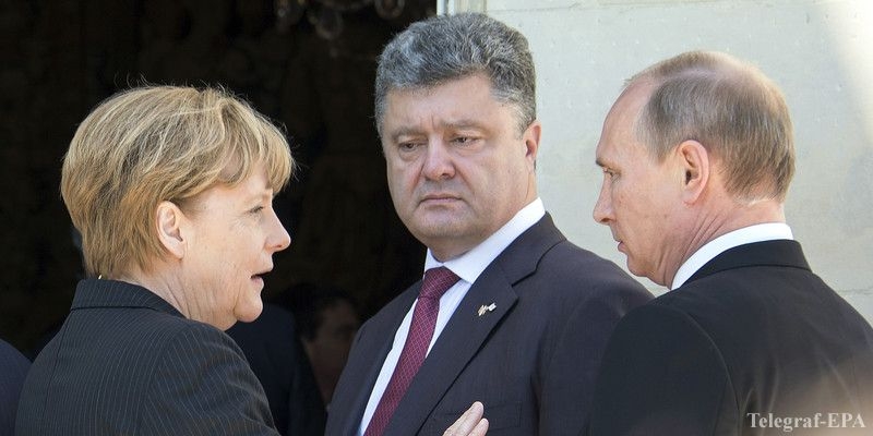 Порошенко обсудил с Меркель, Олландом и Путиным реализацию мирного плана