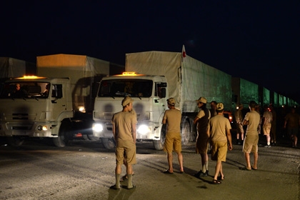 Российские машины с гуманитарной помощью не пропустят на территорию Украины