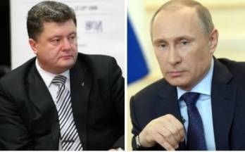 Порошенко и Путин констатировали, что режим прекращения огня в целом исполняется