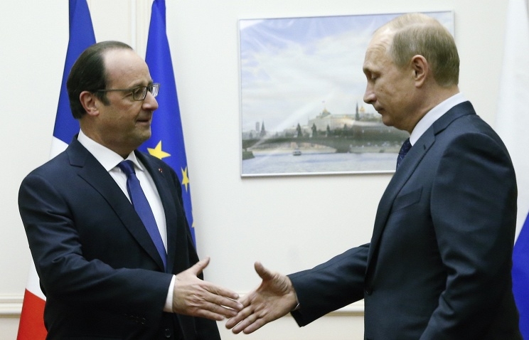 Россия и Франция - за немедленное прекращение кровопролития в Украине, - Путин