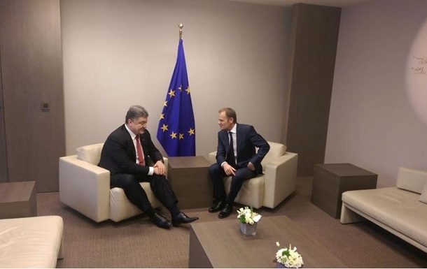 В Брюсселе началась встреча Порошенко с главой Совета ЕС Туском
