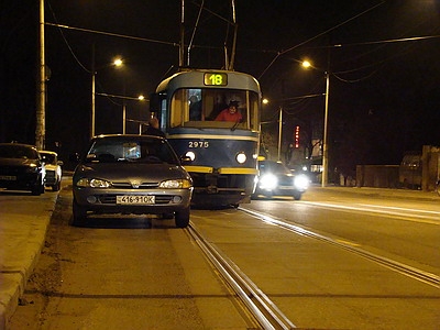 40 минут стояли вечером 8 марта трамваи 18-го маршрута на 10-й станции Большого Фонтана в Одессе