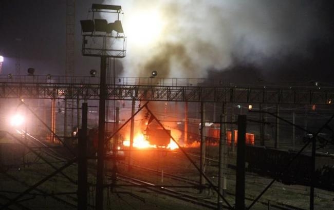 В Харькове взорвали цистерну с топливом для армии
