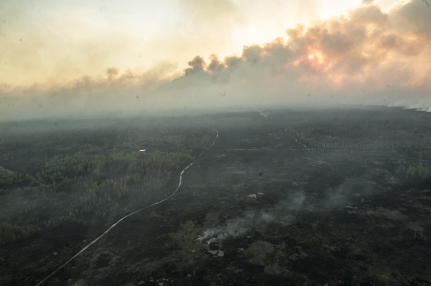 Как горит Чернобыльский лес: фото с воздуха 