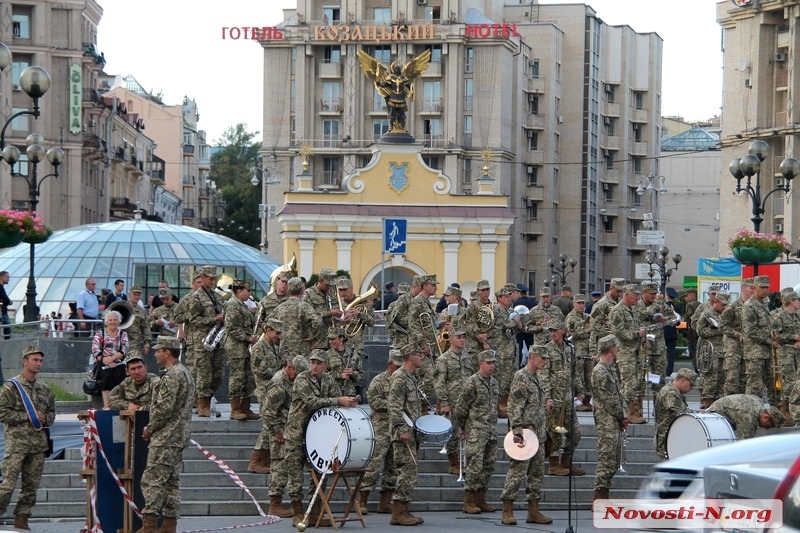 Репетиция военного марша ко Дню независимости в Киеве. ФОТОРЕПОРТАЖ