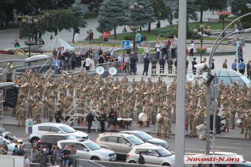 Репетиция военного марша ко Дню независимости в Киеве. ФОТОРЕПОРТАЖ