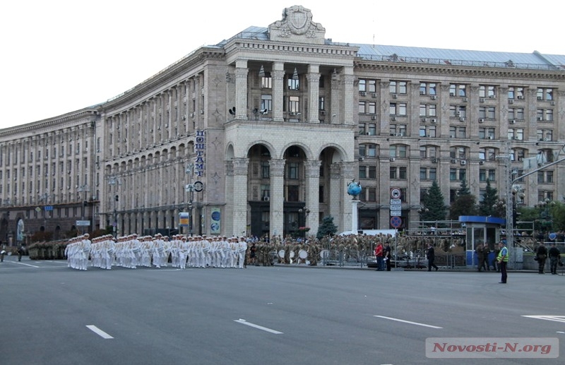 Репетиция военного марша ко Дню независимости в Киеве. ФОТОРЕПОРТАЖ