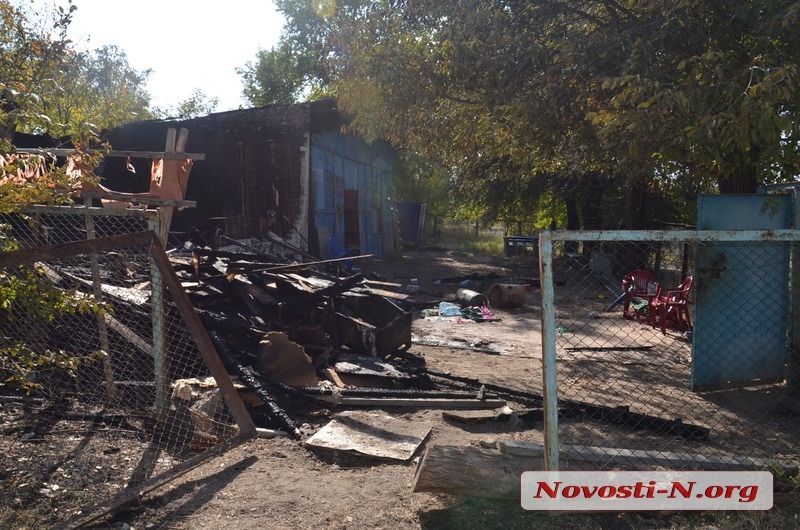 Ночью в парке «Победа» в Николаеве полыхал пожар