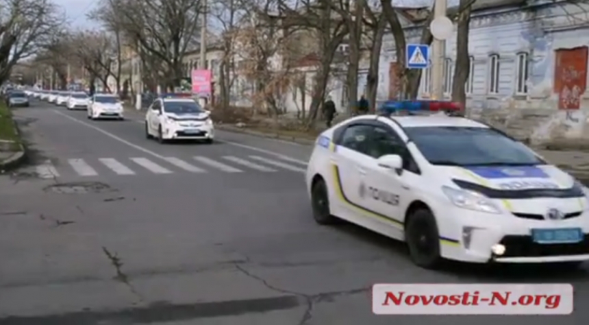Автомобили новой полиции уже появились на улицах Николаева. ВИДЕО