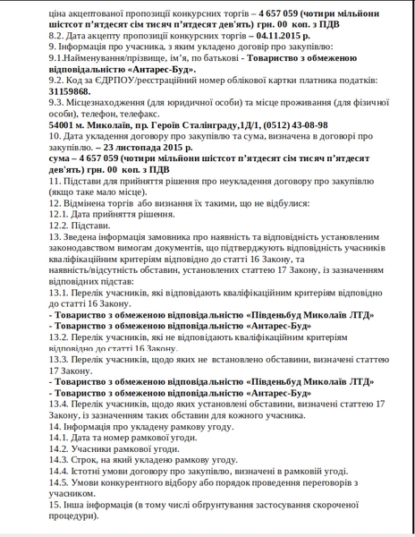 Деньги на ветер? В Николаевской ОГА разгорается тендерный скандал вокруг Очаковской школы