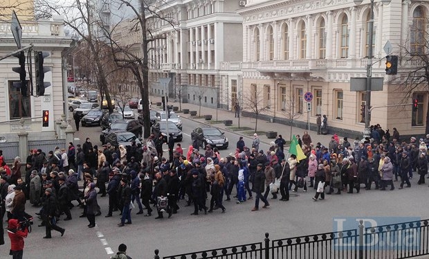 Возле Рады проходит митинг аграриев. ФОТО