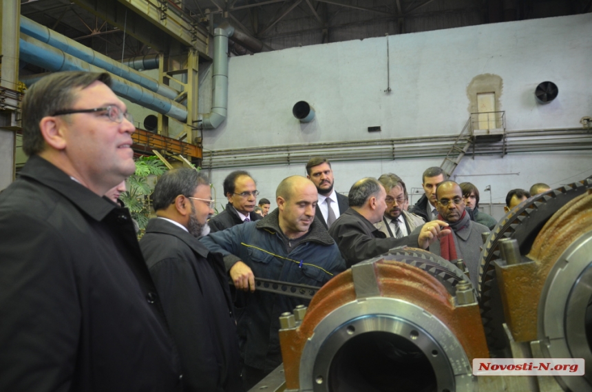 В ГП «Зоря-Машпроект» наведался Министр тяжелой промышленности в Индии с губернатором Савченко