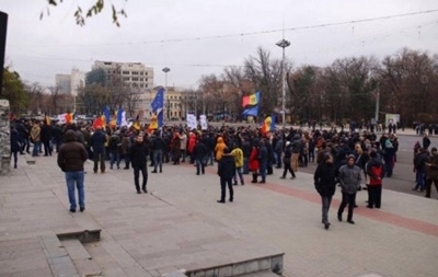 В Кишиневе снова протестовали из-за выборов