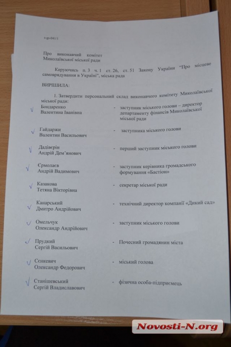 «БПП» и «Наш край» остались без своих представителей в исполкоме Николаевского горсовета