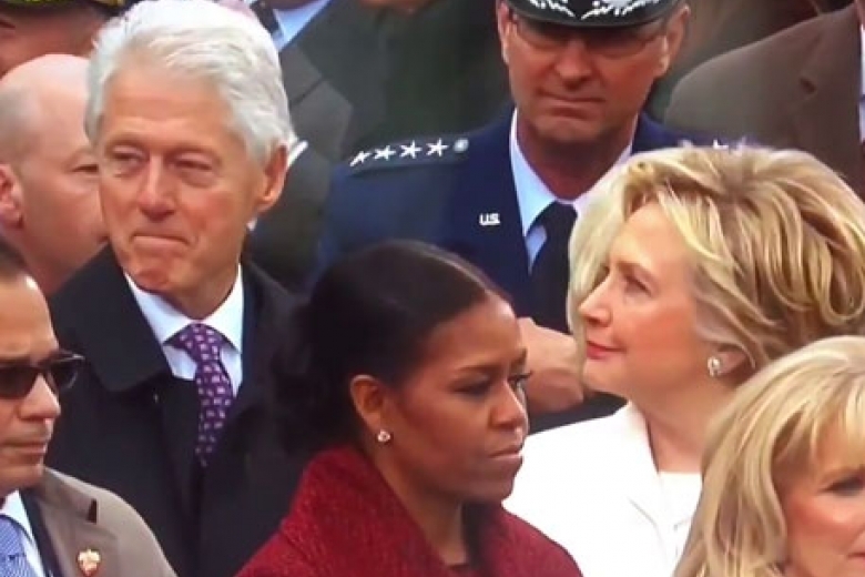 Билл Клинтон на инаугурации поедал глазами дочь Трампа. Хилари в ярости