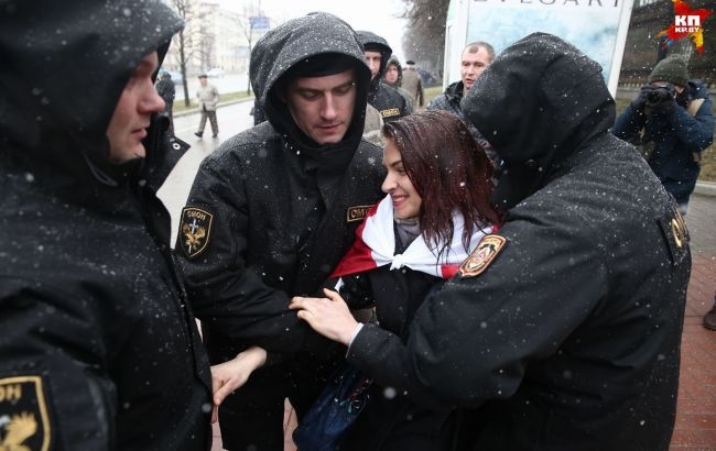 В Минске во время акций протеста задержали 40 человек. ВИДЕО 