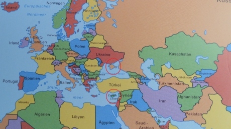 В немецком учебнике Крым обозначили территорией России