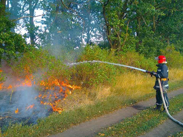 На Николаевщине за сутки площадь пожаров в природных экосистемах составила более 72 га