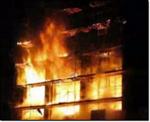В Одессе сгорело военное общежитие: три человека погибли