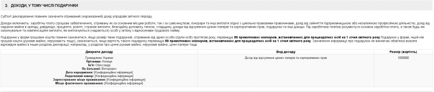 Губернатор Савченко в сентябре заработал более 3 миллионов гривен