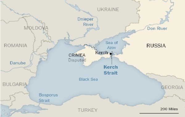 New York Times опубликовала карту со "спорным" Крымом