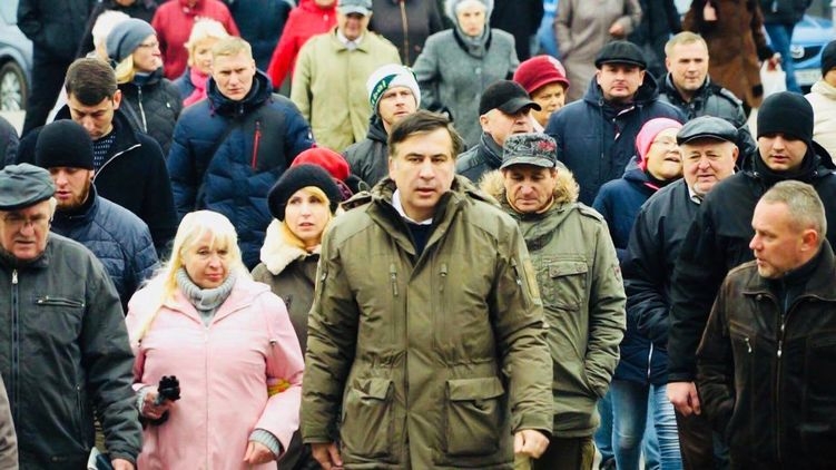 На митинге под Радой Саакашвили заявил, что готов стать премьер-министром