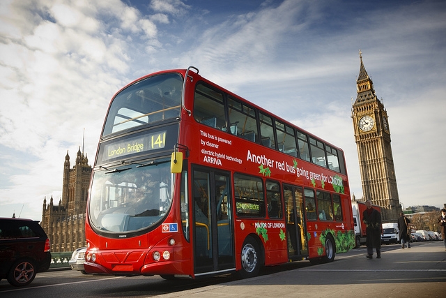 В Лондоне автобусы теперь ездят на кофе