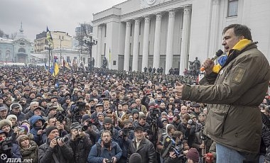 Саакашвили захватил комитет Рады в гостинице "Киев"