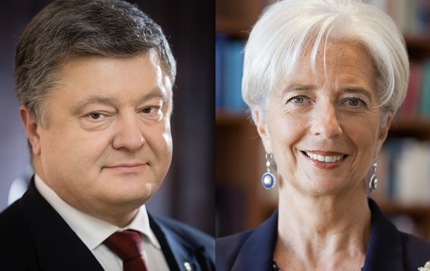Порошенко пообещал главе МВФ оставить в покое НАБУ