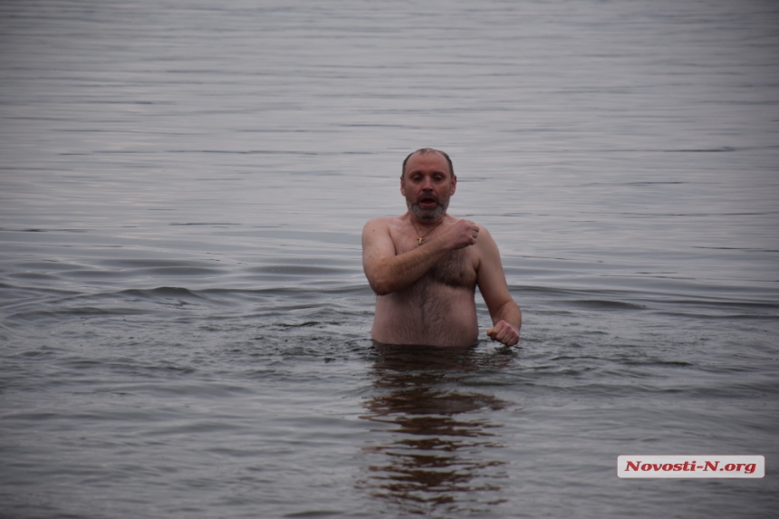Николаевский «Оппоблок» традиционно принял участие в крещенских купаниях