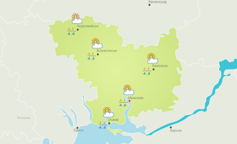 Потеплеет: завтра в Николаеве синоптики обещают до +1&#186;