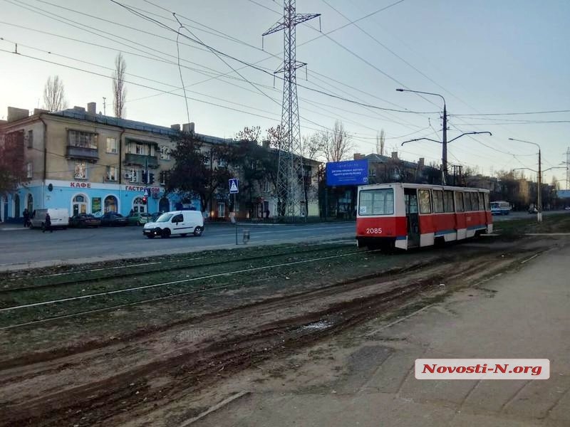 Движение первого трамвая в Николаеве восстановлено